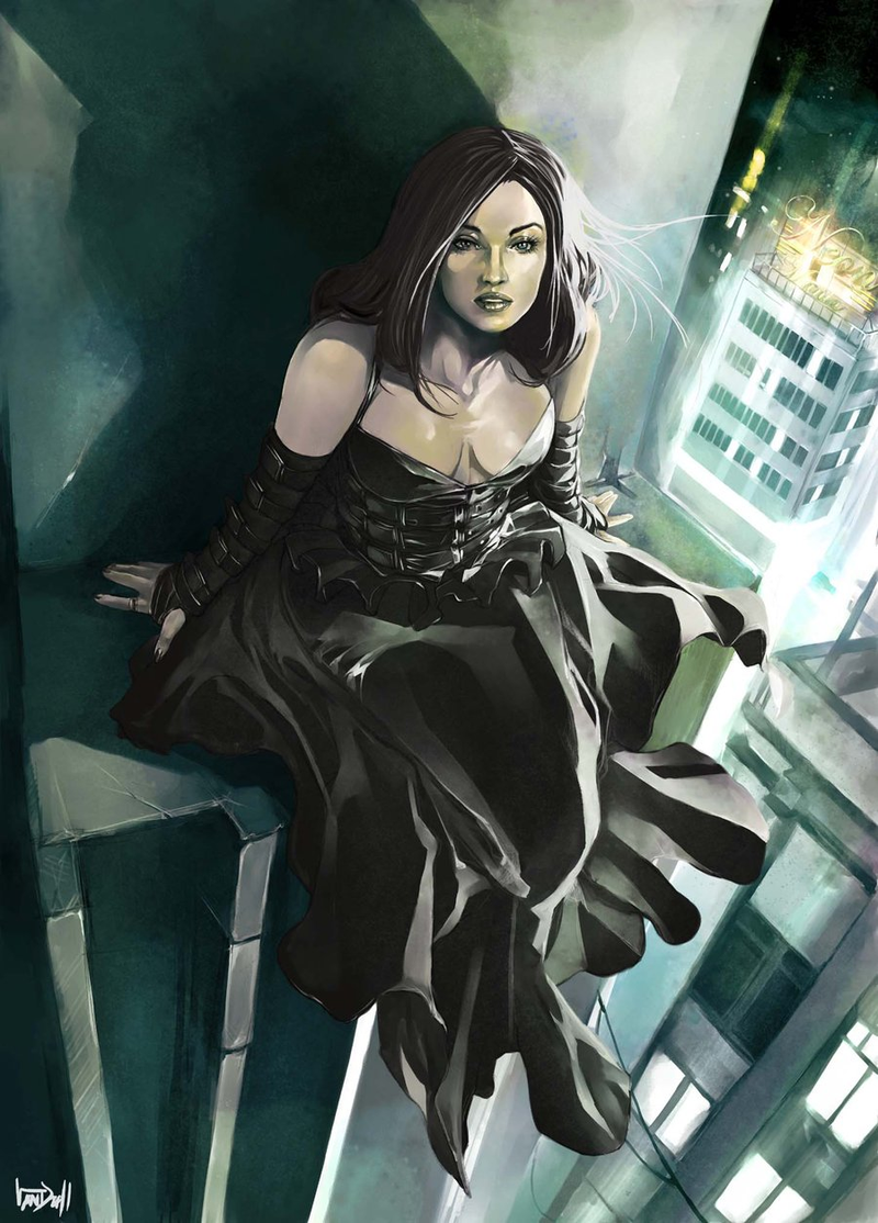 Illustration for article titled The Loveliness That Will Not Die: Sexy Vampire Pin-Up Art